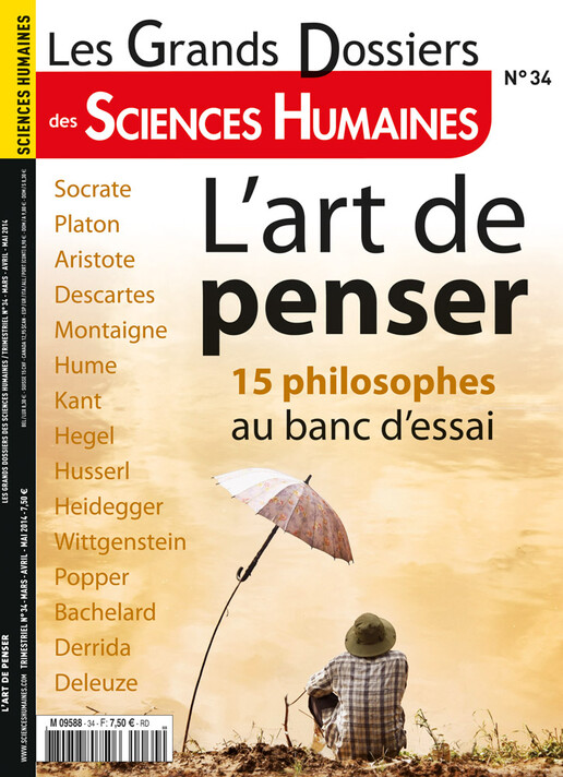 Couverture Grands Dossiers n°34 : L'art de penser - 15 philosophes au banc d'essai