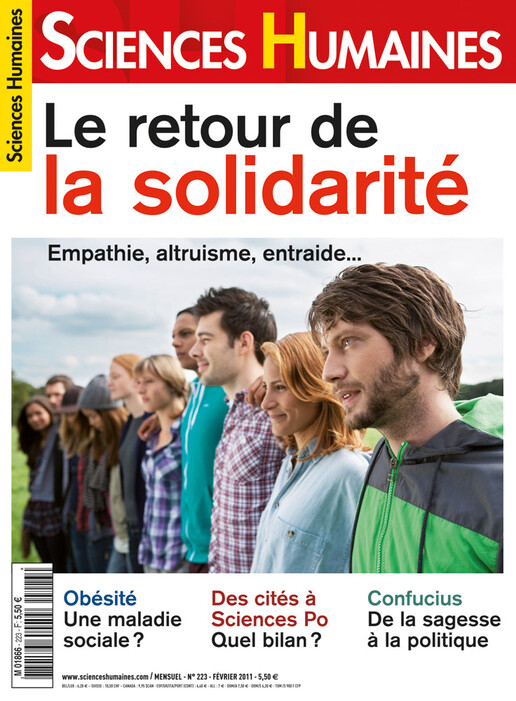 Couverture Mensuel Sciences Humaines n°223 : Le retour de la solidarité