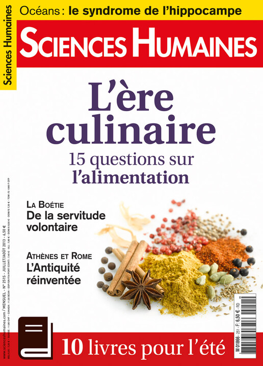Couverture Mensuel Sciences Humaines n°251 : L'ère culinaire - 15 questions sur l'alimentation