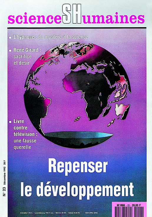 Couverture Mensuel Sciences Humaines n°23 : Repenser le développement