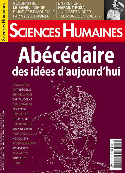 Couverture Mensuel Sciences Humaines n°311 : Abécédaire des idées d'aujourd'hui