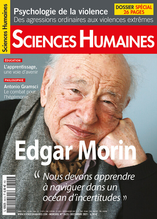 Couverture Mensuel Sciences Humaines n°342 : Edgar Morin
