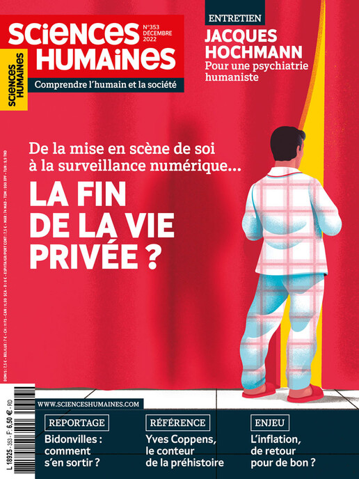 Couverture Mensuel Sciences Humaines n°353 : La fin de la vie privée ?