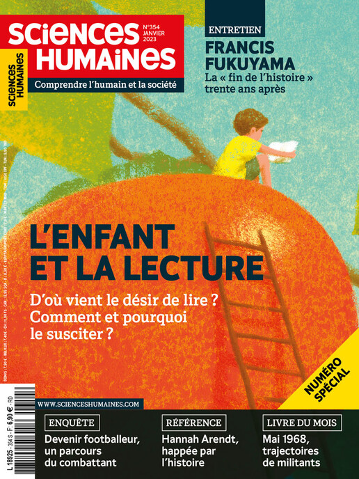 Couverture Mensuel Sciences Humaines n°354 : L'enfant et la lecture