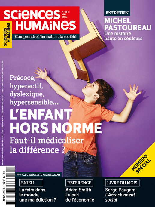 Couverture Mensuel Sciences Humaines n°358 : L'enfant hors norme Faut-il médicaliser la différence ?