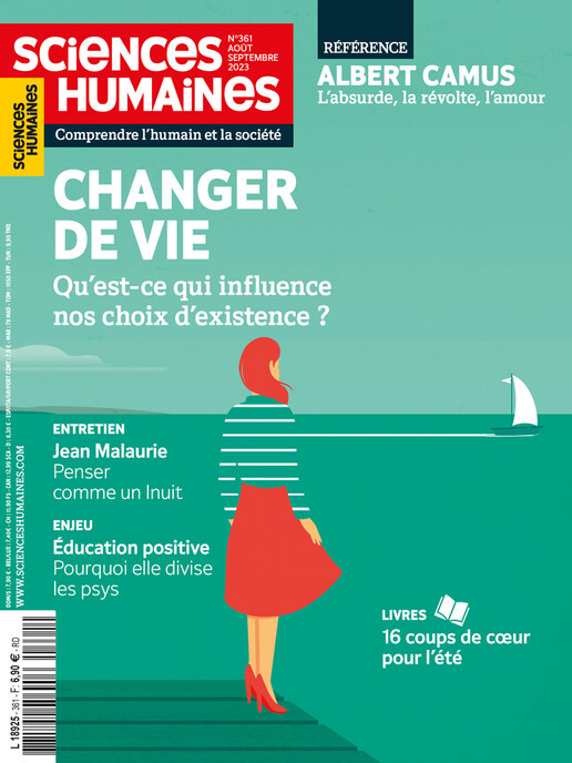 Couverture Mensuel Sciences Humaines n°361 : Changer de vie Qu'est-ce qui influence nos choix d'existence ?