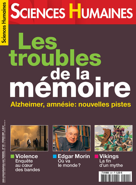 Couverture Mensuel Sciences Humaines n°201 : Les troubles de la mémoire
