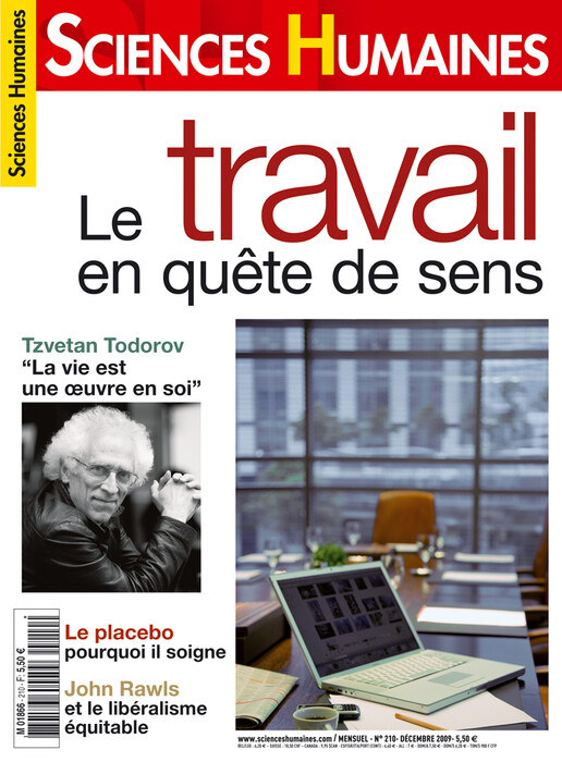 Couverture Mensuel Sciences Humaines n°210 : Le travail en quête de sens