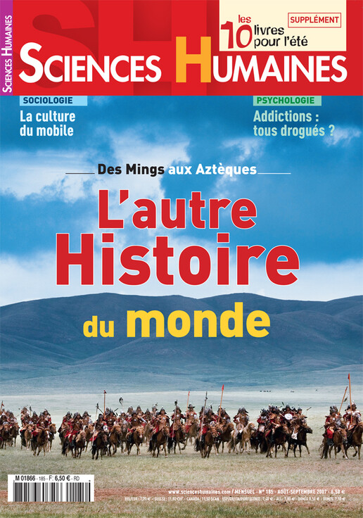 Couverture Mensuel Sciences Humaines n°185 : L'autre histoire du monde