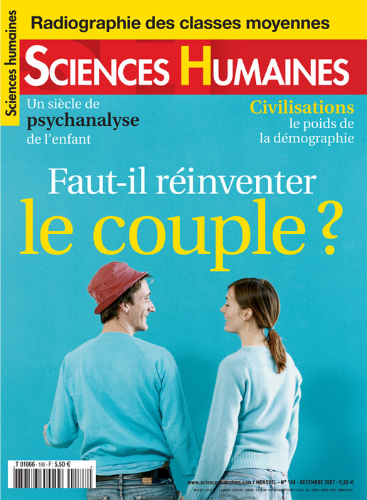 Couverture Mensuel Sciences Humaines n°188 : Faut-il réinventer le couple ?