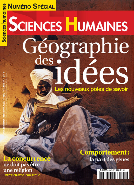 Couverture Mensuel Sciences Humaines n°189 : Géographie des idées