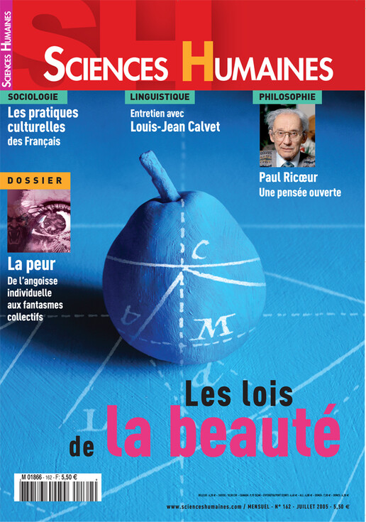 Couverture Mensuel Sciences Humaines n°162 : Les lois de la beauté