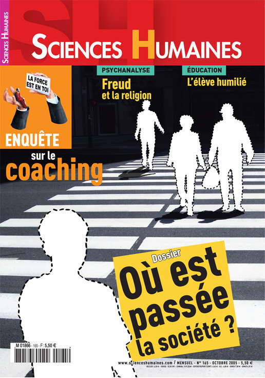 Couverture Mensuel Sciences Humaines n°165 : Où est passée la société ?