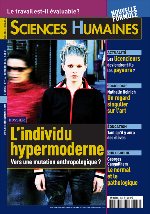 Couverture Mensuel Sciences Humaines n°154 : L'individu hypermoderne