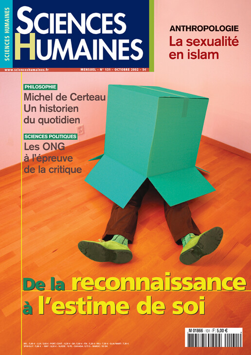 Couverture Mensuel Sciences Humaines n°131 : De la reconnaissance à l'estime de soi