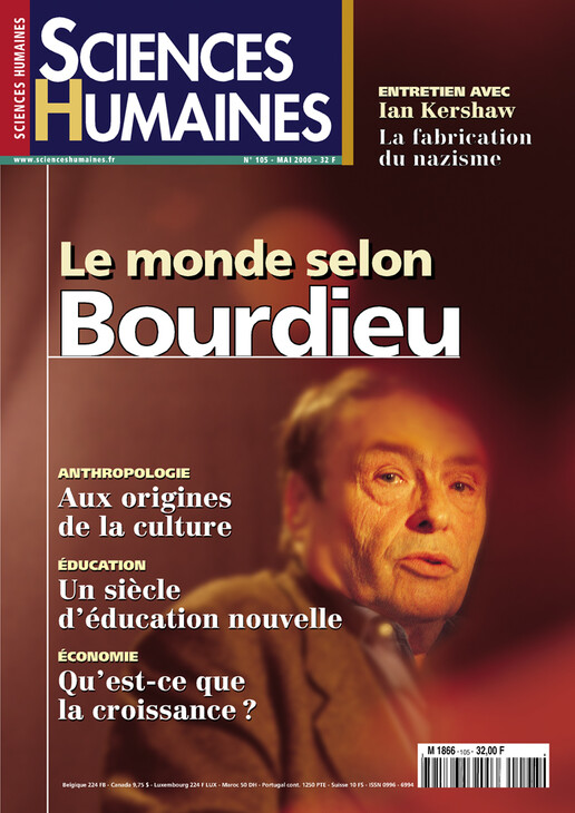 Couverture Mensuel Sciences Humaines n°105 : Le monde selon Bourdieu