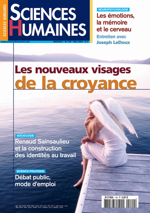 Couverture Mensuel Sciences Humaines n°149 : Les nouveaux visages de la croyance