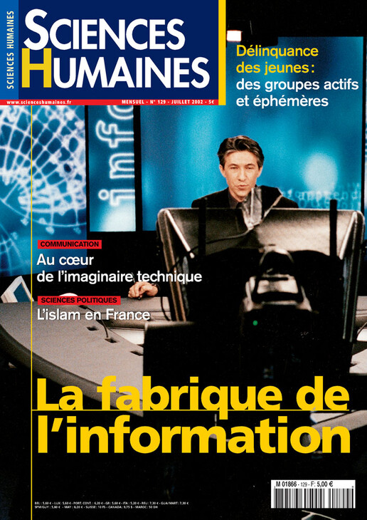 Couverture Mensuel Sciences Humaines n°129 : La fabrique de l'information