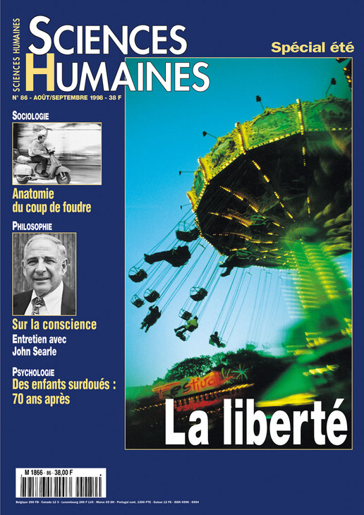 Couverture Mensuel Sciences Humaines n°86 : La liberté