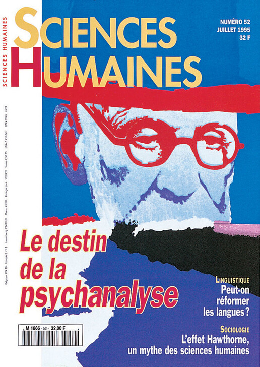 Couverture Mensuel Sciences Humaines n°52 : Le destin de la psychanalyse