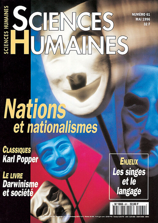 Couverture Mensuel Sciences Humaines n°61 : Nations et nationalismes