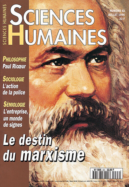 Couverture Mensuel Sciences Humaines n°63 : Le destin du marxisme
