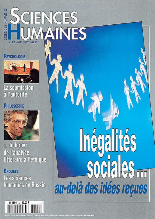 Couverture Mensuel Sciences Humaines n°72 : Inégalités sociales... au-delà des idées reçues