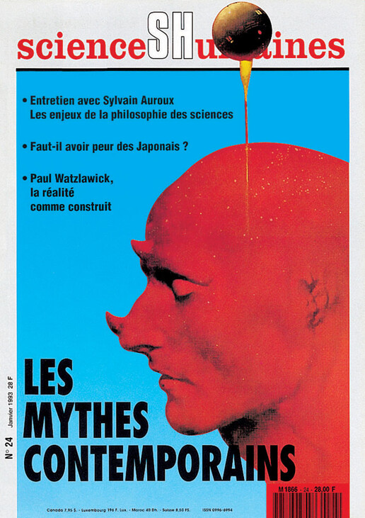 Couverture Mensuel Sciences Humaines n°24 : Les mythes contemporains