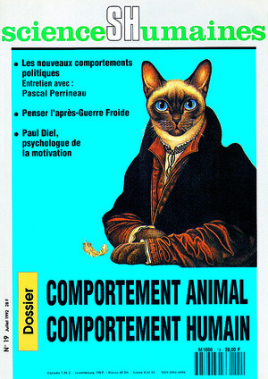 Couverture Mensuel Sciences Humaines n°19 : Comportement animal, comportement huMain