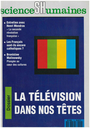 Couverture Mensuel Sciences Humaines n°13 : La télévision dans nos têtes