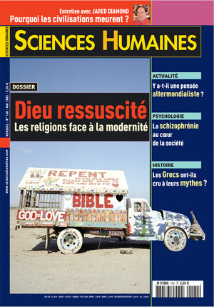 Couverture Mensuel Sciences Humaines n°160 : Dieu ressuscité. Les religions face à la modernité